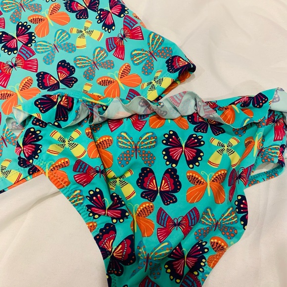 GARNET HILL KIDS Girls 2-piece bathing suit. Size 8 - Picture 4 of 7